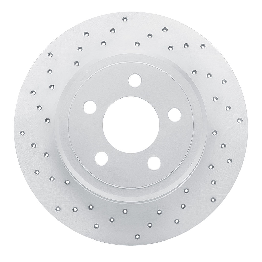 Dynamic Friction 820-39016L - Drilled Coated Carbon Alloy Brake Rotor