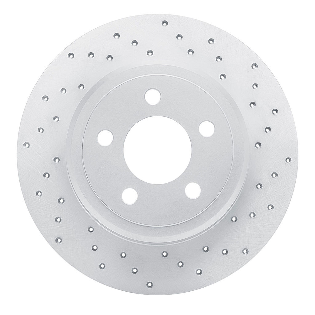 Dynamic Friction 820-39016R - Drilled Coated Carbon Alloy Brake Rotor