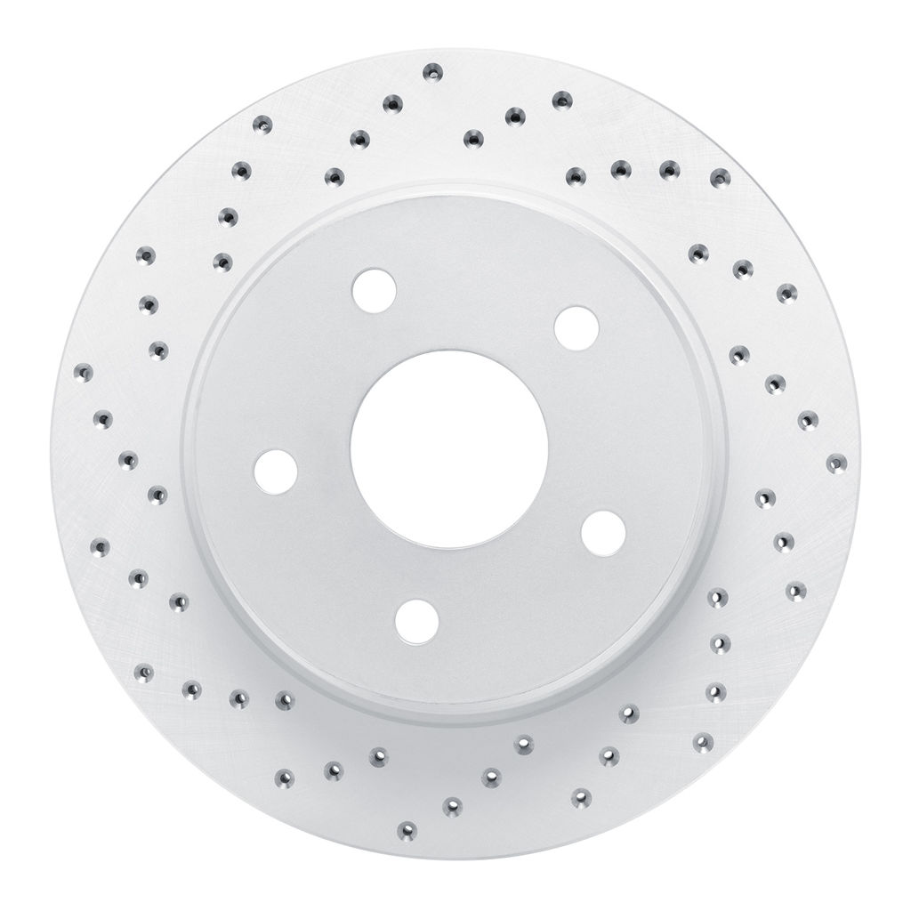 Dynamic Friction 820-40094L - Drilled Coated Carbon Alloy Brake Rotor