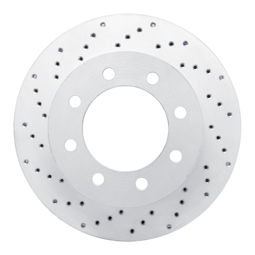 Dynamic Friction 820-40102L - Drilled Coated Carbon Alloy Brake Rotor