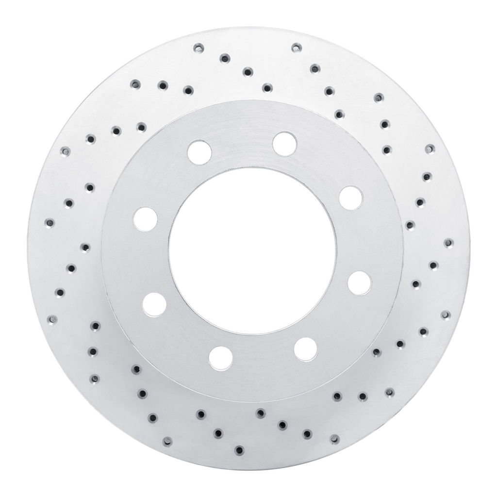 Dynamic Friction 820-40102R - Drilled Coated Carbon Alloy Brake Rotor