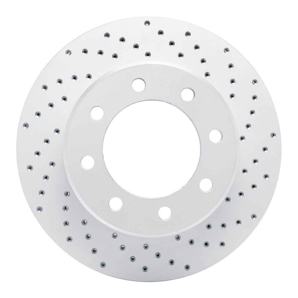 Dynamic Friction 820-40110R - Drilled Coated Carbon Alloy Brake Rotor