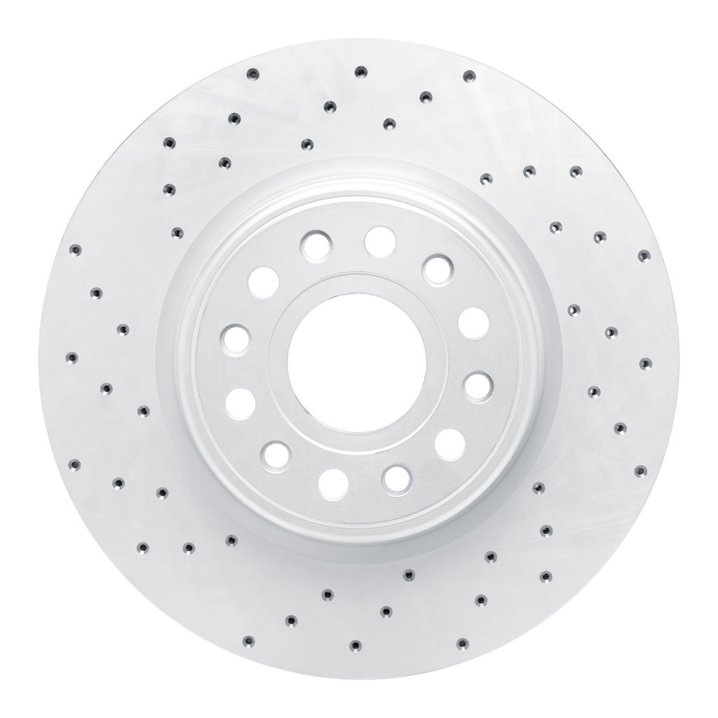 Dynamic Friction 820-40120L - Drilled Coated Carbon Alloy Brake Rotor