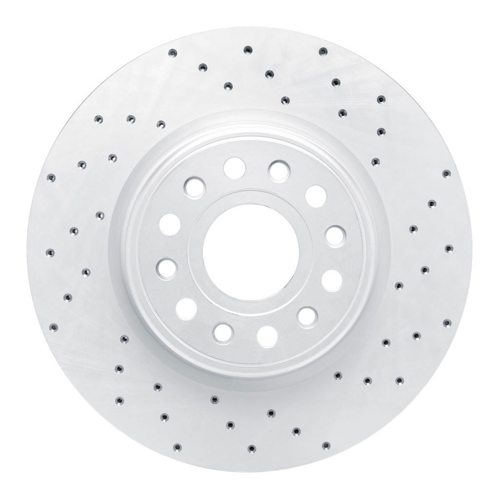 Dynamic Friction 820-40120R - Drilled Coated Carbon Alloy Brake Rotor