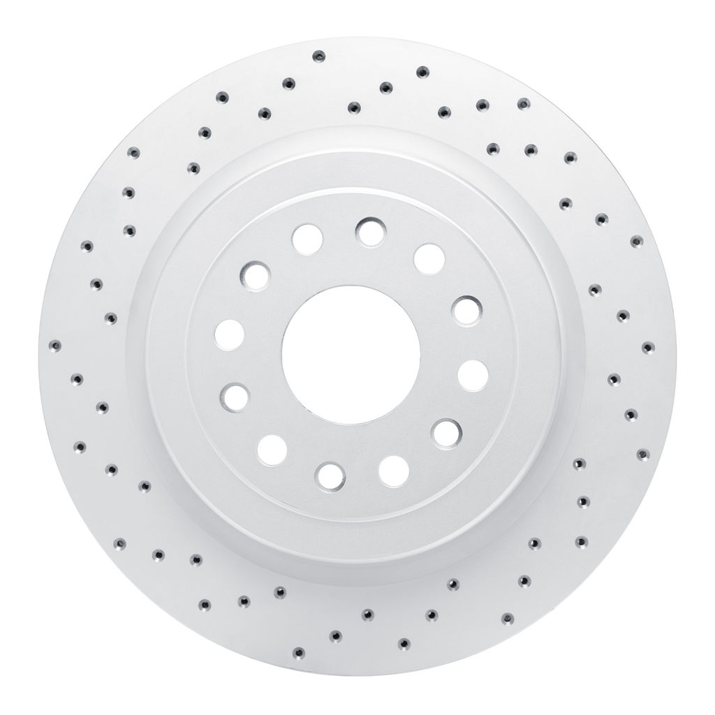 Dynamic Friction 820-40121L - Drilled Coated Carbon Alloy Brake Rotor