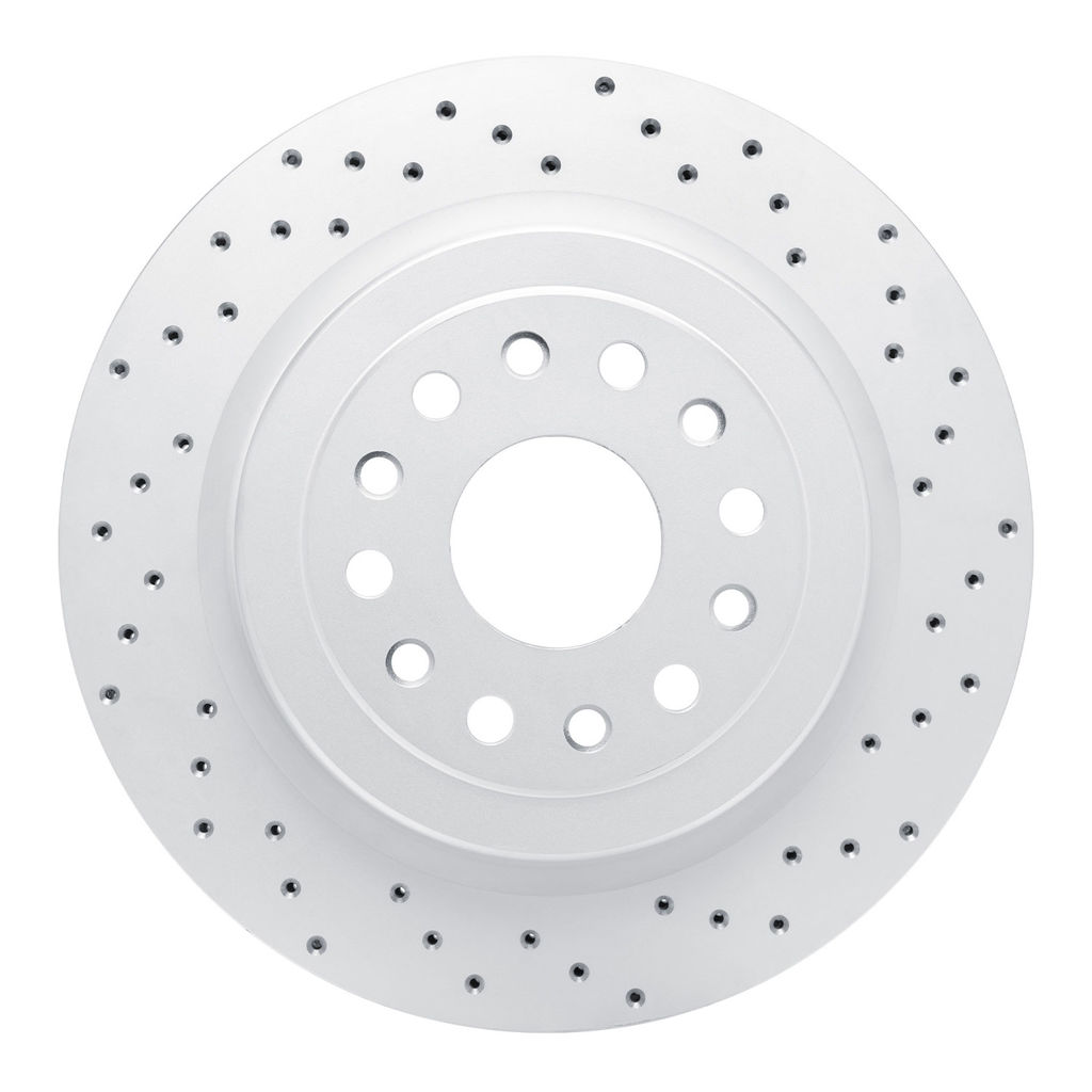 Dynamic Friction 820-40121R - Drilled Coated Carbon Alloy Brake Rotor