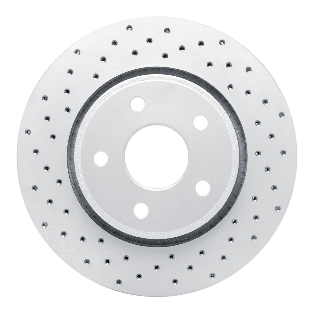 Dynamic Friction 820-42000L - Drilled Coated Carbon Alloy Brake Rotor