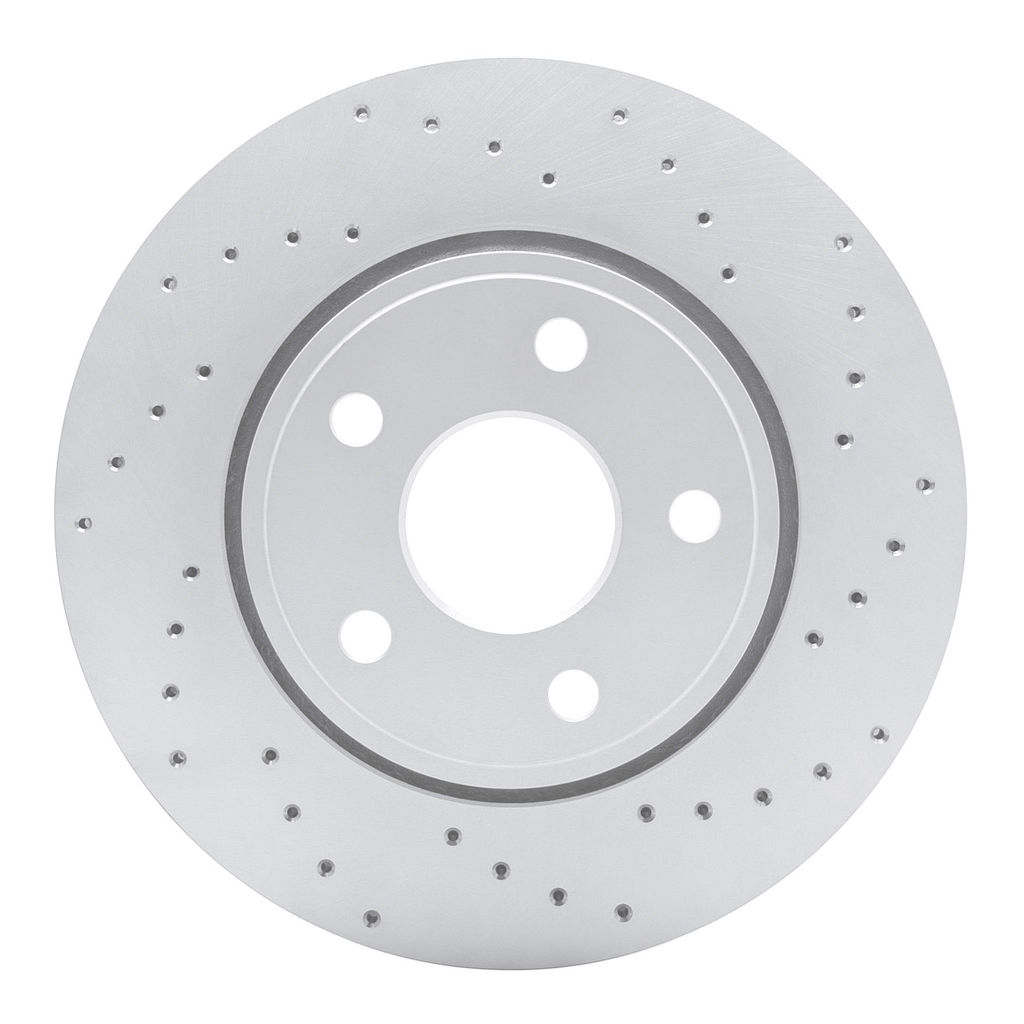 Dynamic Friction 820-42005R - Drilled Coated Carbon Alloy Brake Rotor
