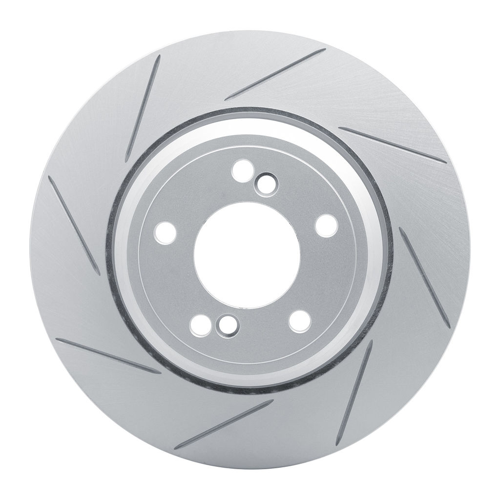 Dynamic Friction 810-31050L - Slotted Coated Carbon Alloy Brake Rotor