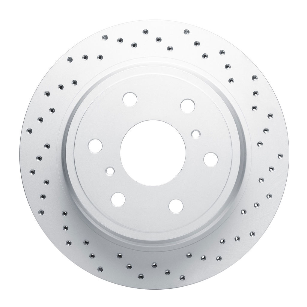 Dynamic Friction 820-48053R - Drilled Coated Carbon Alloy Brake Rotor