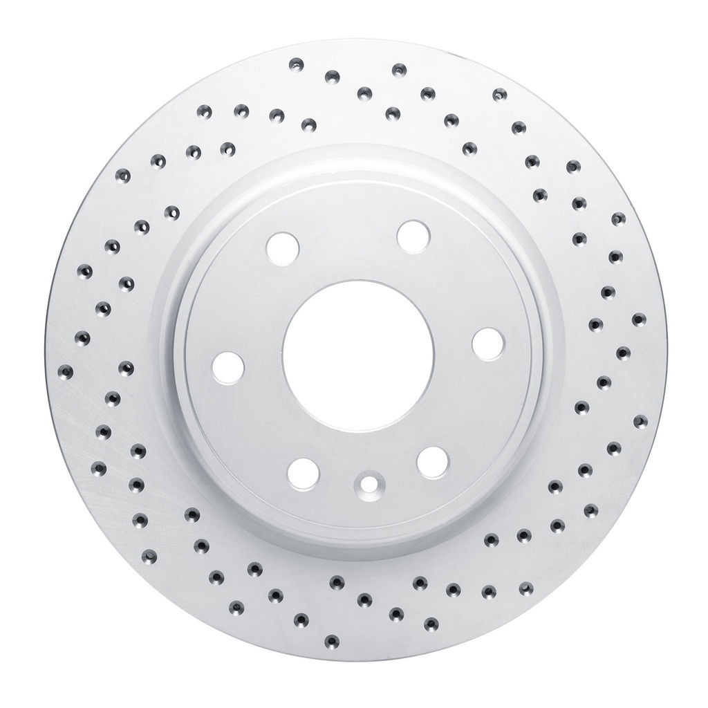 Dynamic Friction 820-48054R - Drilled Coated Carbon Alloy Brake Rotor