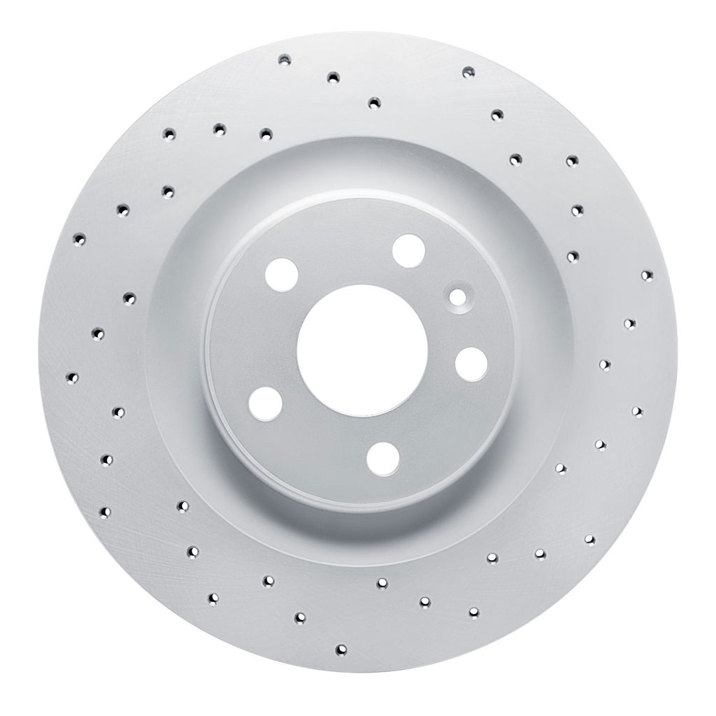 Dynamic Friction 820-27052R - Drilled Coated Carbon Alloy Brake Rotor