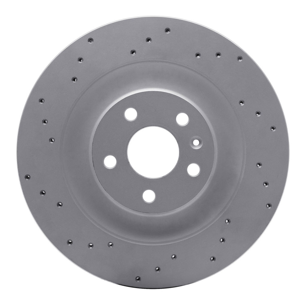 Dynamic Friction 820-27054L - Drilled Coated Carbon Alloy Brake Rotor