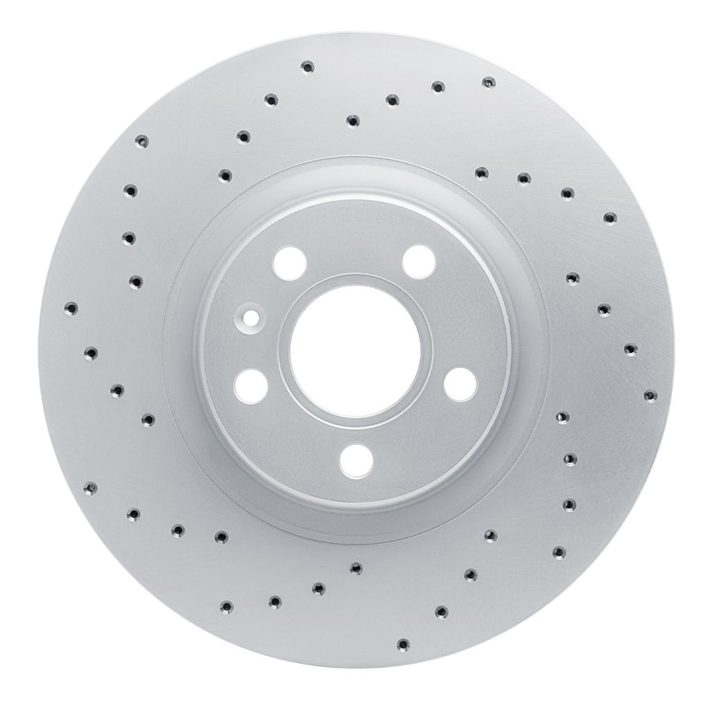 Dynamic Friction 820-27059L - Drilled Coated Carbon Alloy Brake Rotor
