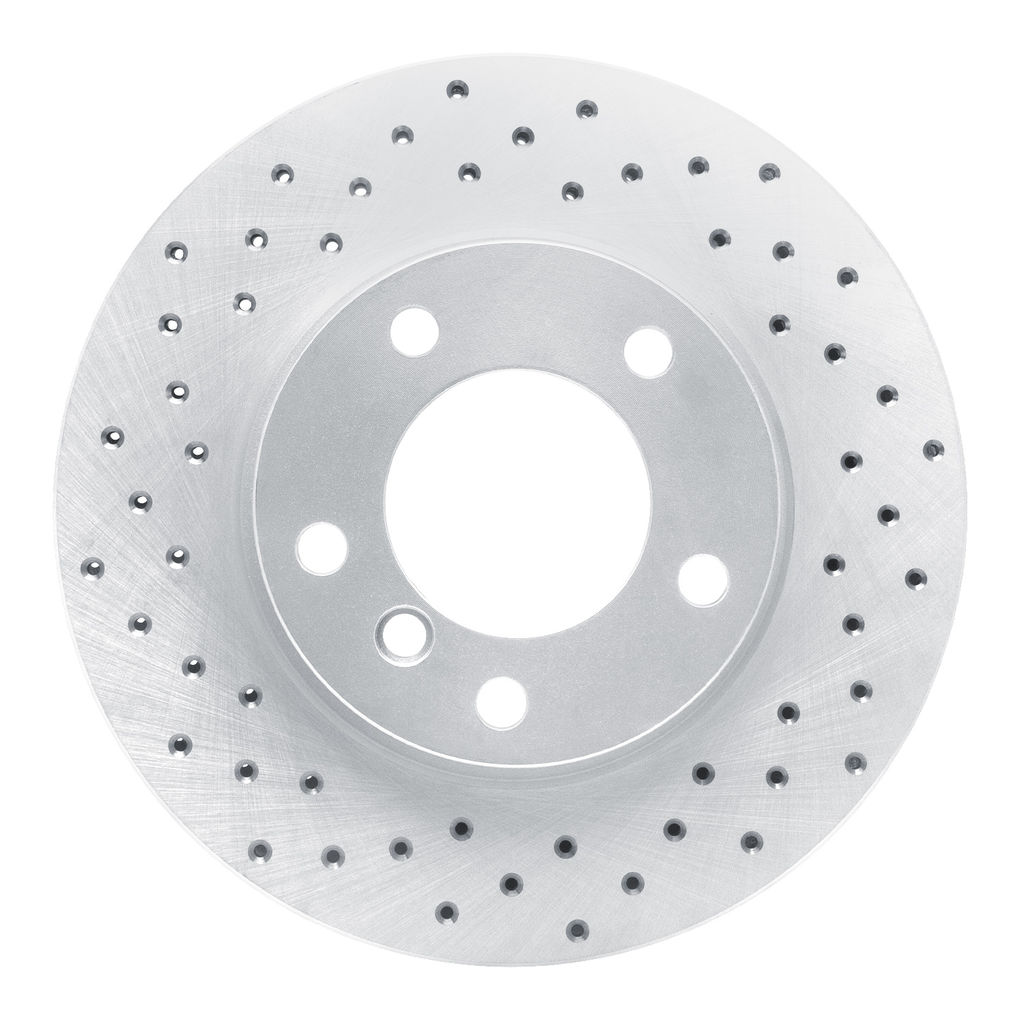 Dynamic Friction 820-31027L - Drilled Coated Carbon Alloy Brake Rotor