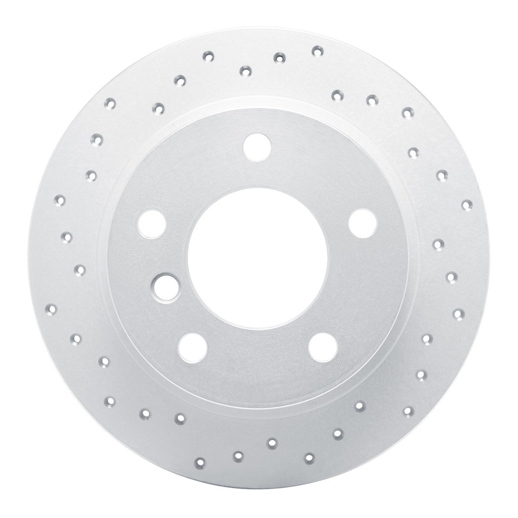 Dynamic Friction 820-31039L - Drilled Coated Carbon Alloy Brake Rotor