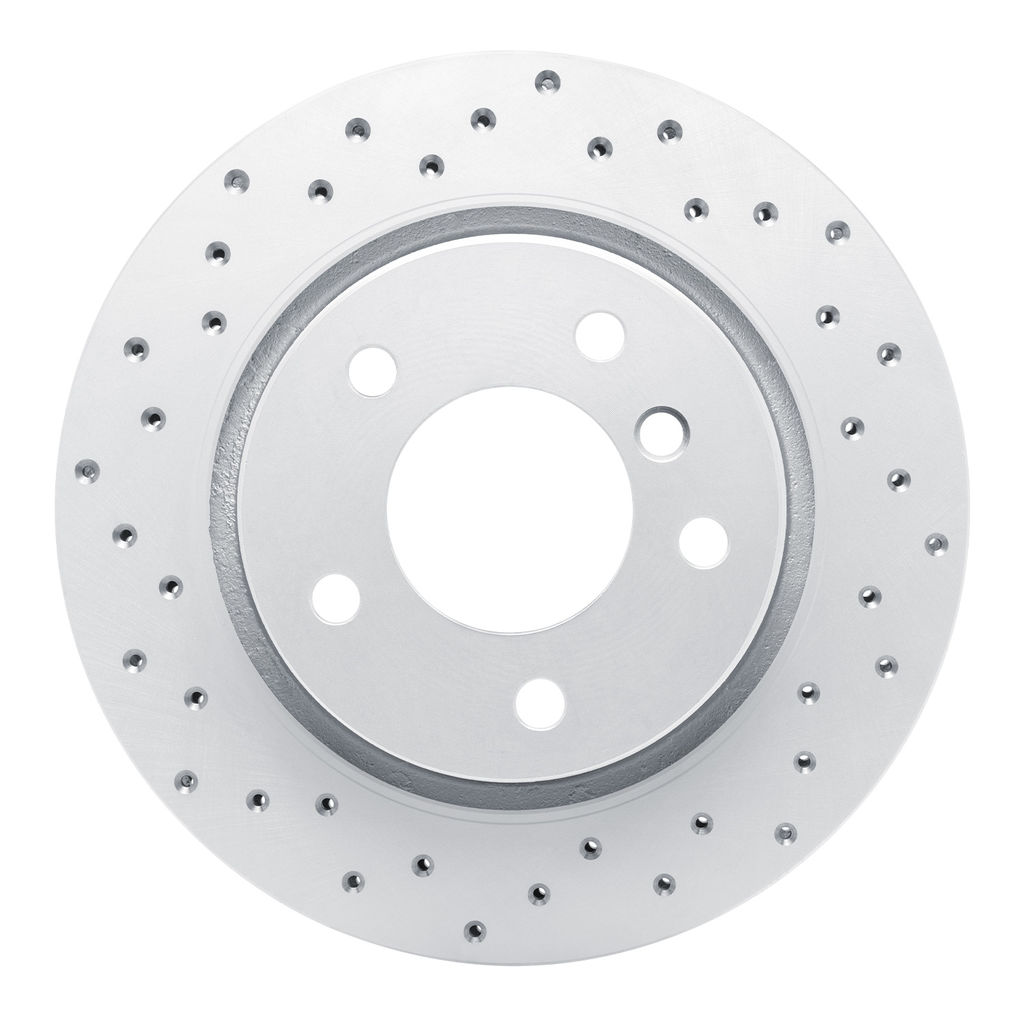 Dynamic Friction 820-31047L - Drilled Coated Carbon Alloy Brake Rotor