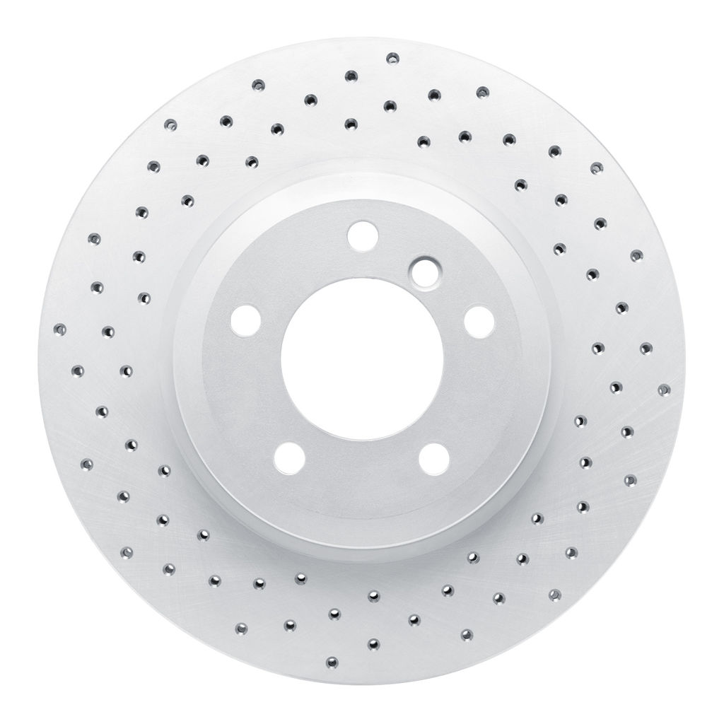 Dynamic Friction 820-31048L - Drilled Coated Carbon Alloy Brake Rotor