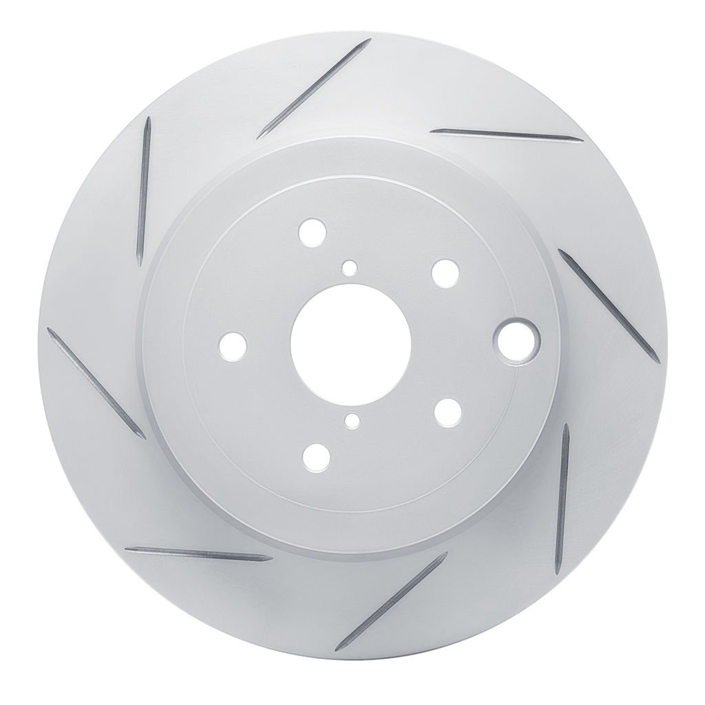 Dynamic Friction 810-13022L - Slotted Coated Carbon Alloy Brake Rotor