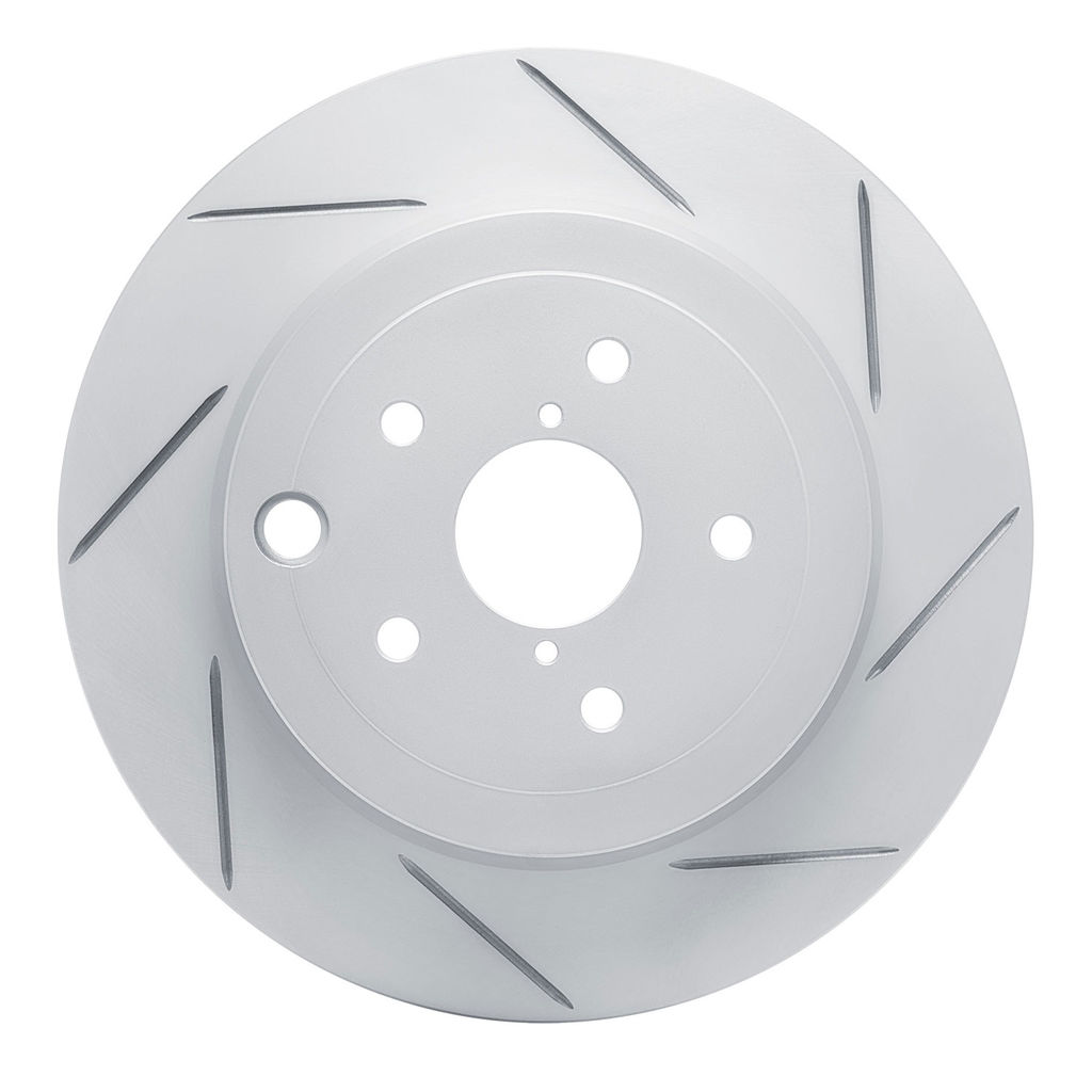 Dynamic Friction 810-13022R - Slotted Coated Carbon Alloy Brake Rotor