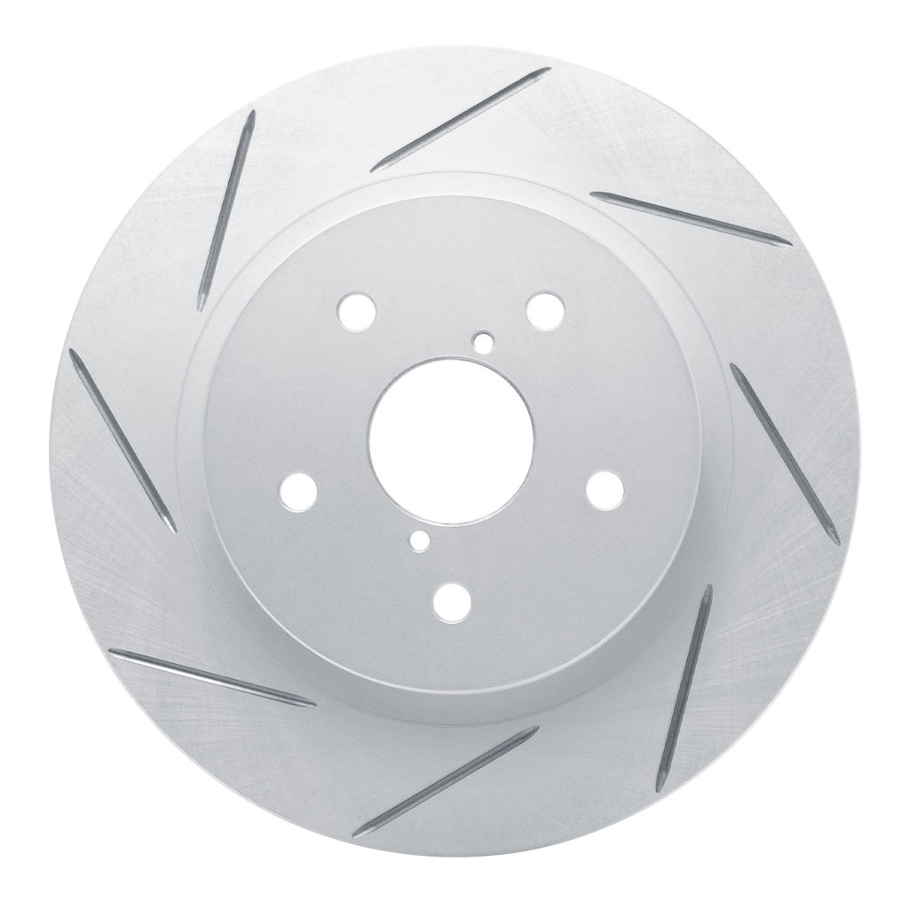 Dynamic Friction 810-13028L - Slotted Coated Carbon Alloy Brake Rotor