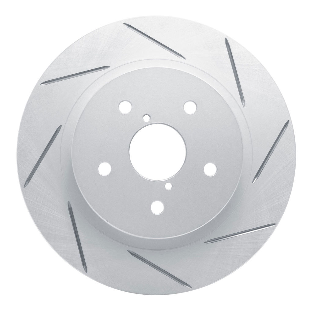 Dynamic Friction 810-13028R - Slotted Coated Carbon Alloy Brake Rotor