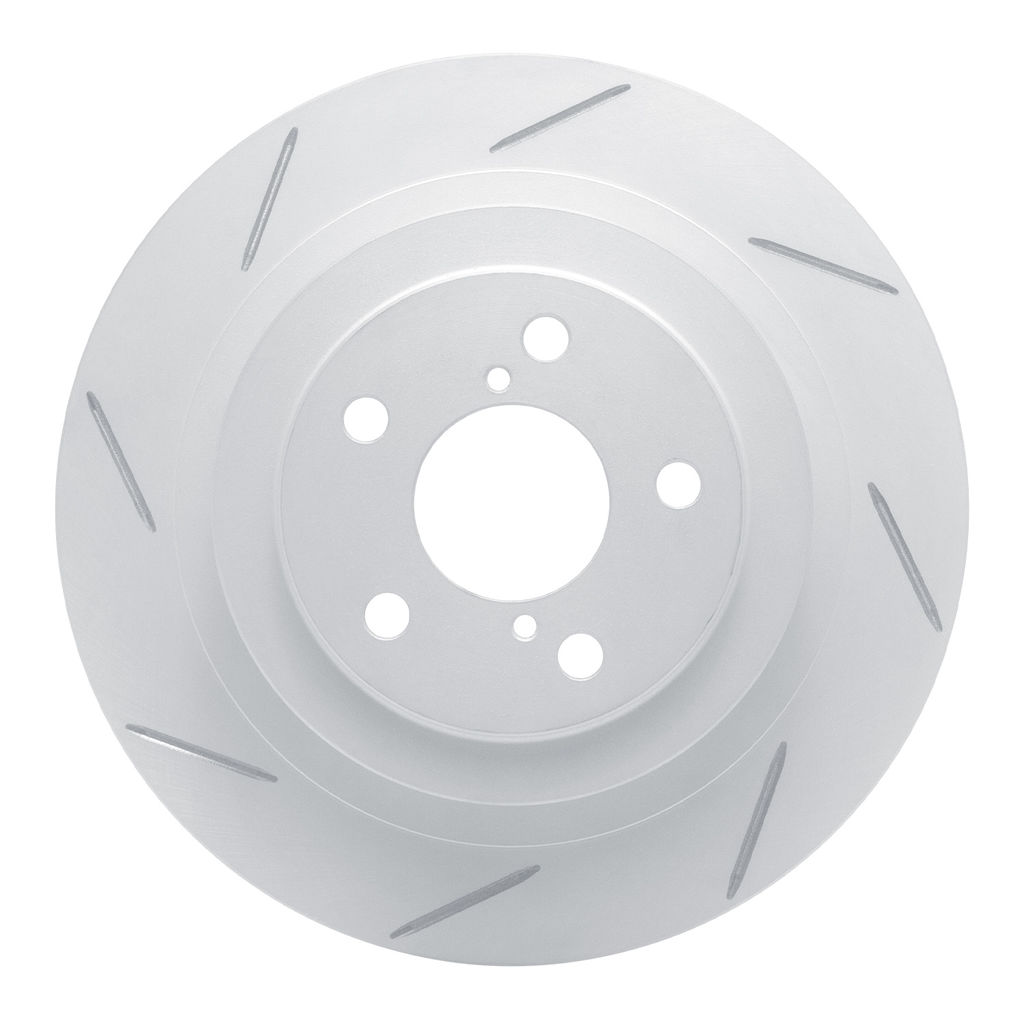 Dynamic Friction 810-13032L - Slotted Coated Carbon Alloy Brake Rotor