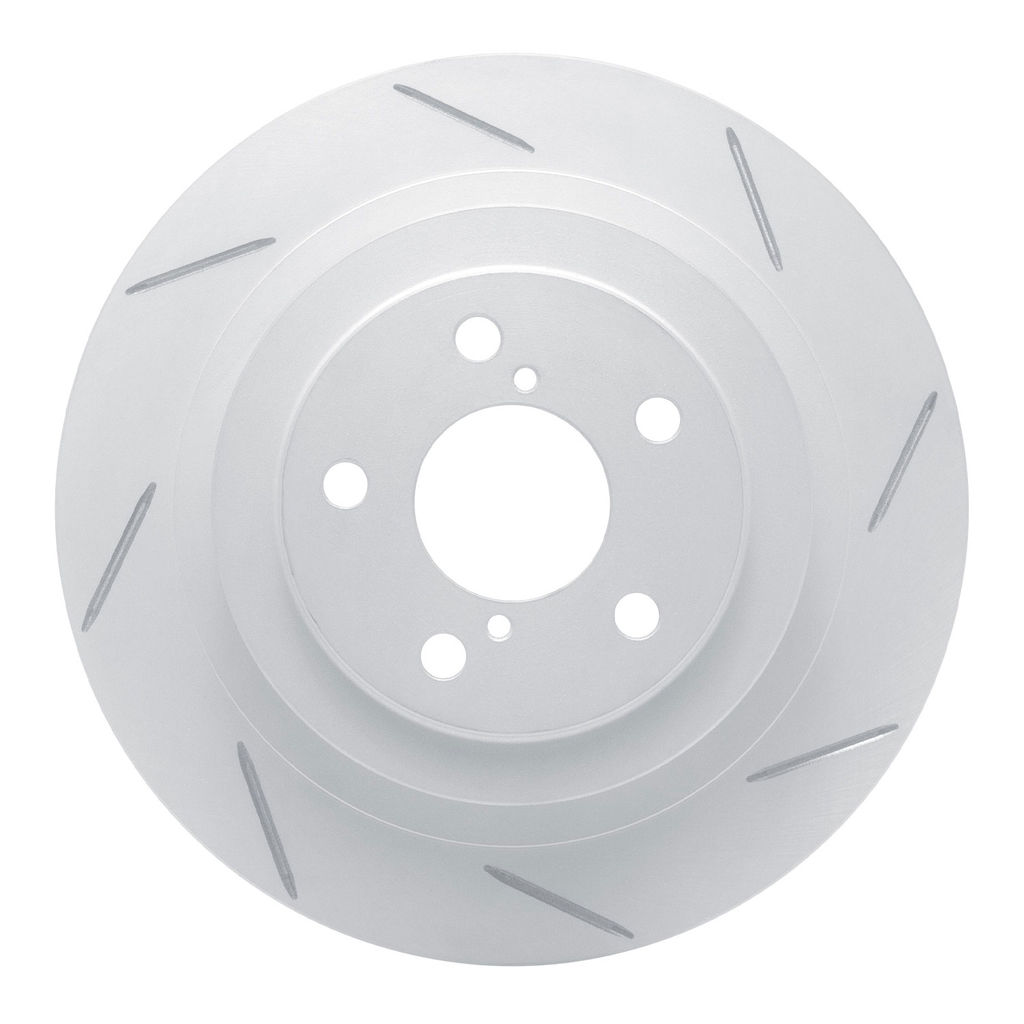 Dynamic Friction 810-13032R - Slotted Coated Carbon Alloy Brake Rotor