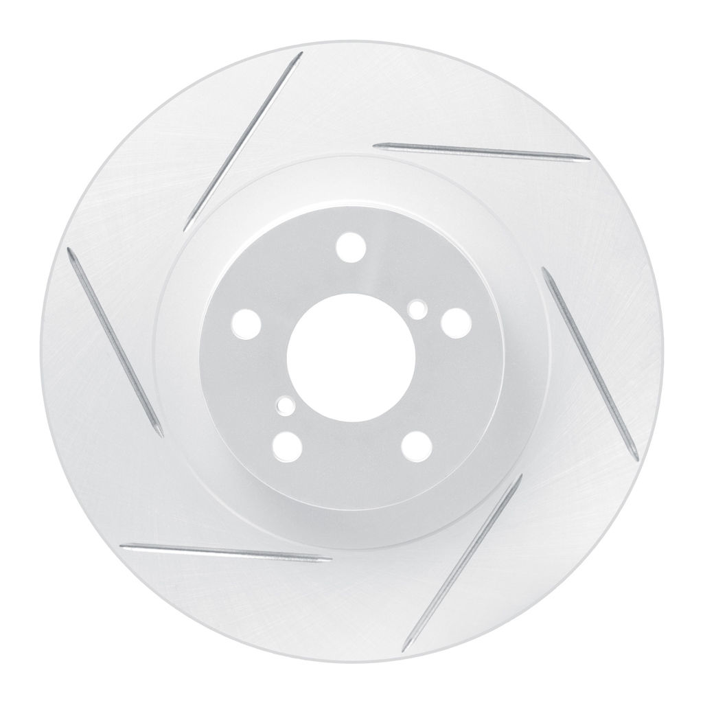 Dynamic Friction 810-13034L - Slotted Coated Carbon Alloy Brake Rotor