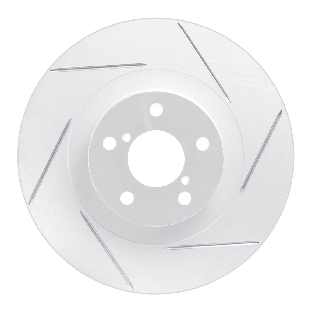 Dynamic Friction 810-13034R - Slotted Coated Carbon Alloy Brake Rotor