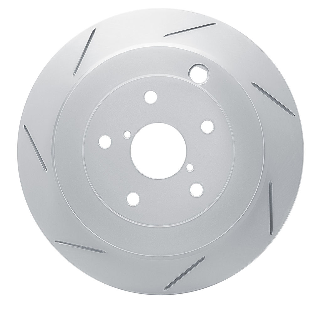 Dynamic Friction 810-13036L - Slotted Coated Carbon Alloy Brake Rotor