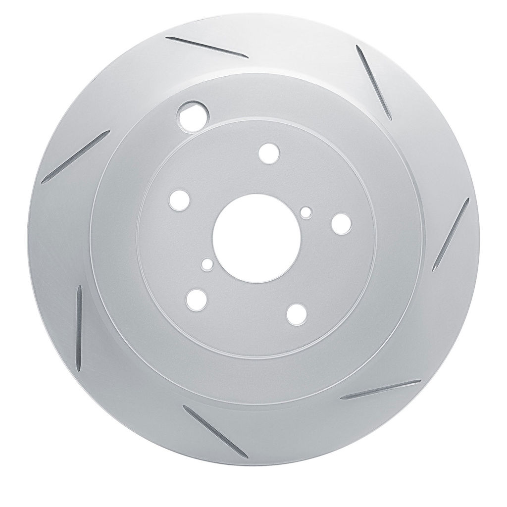 Dynamic Friction 810-13036R - Slotted Coated Carbon Alloy Brake Rotor