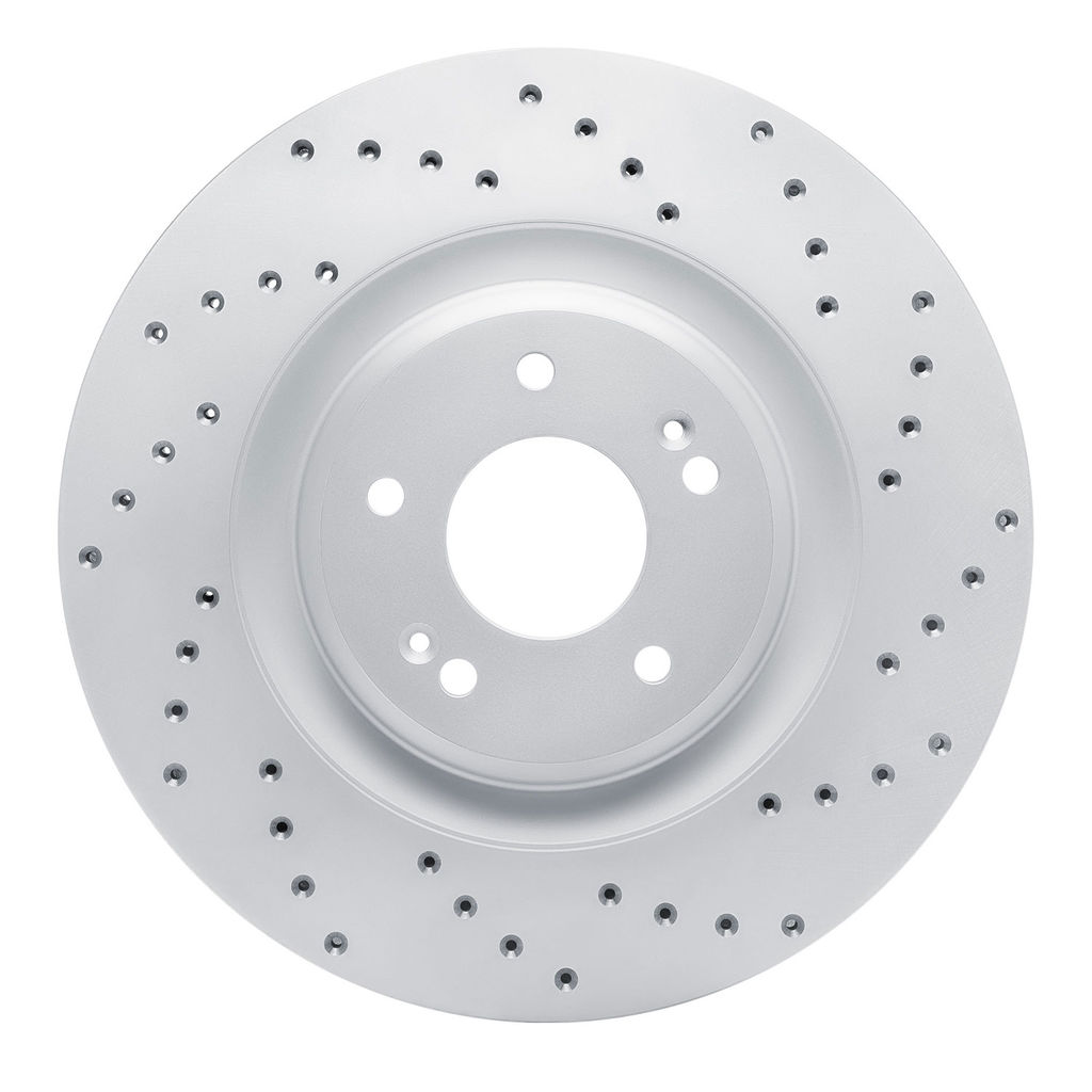 Dynamic Friction 820-03061R - Drilled Coated Carbon Alloy Brake Rotor