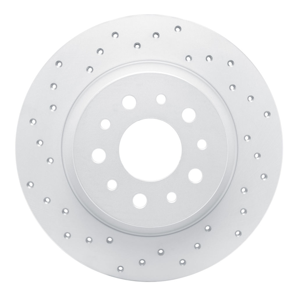 Dynamic Friction 820-07003L - Drilled Coated Carbon Alloy Brake Rotor