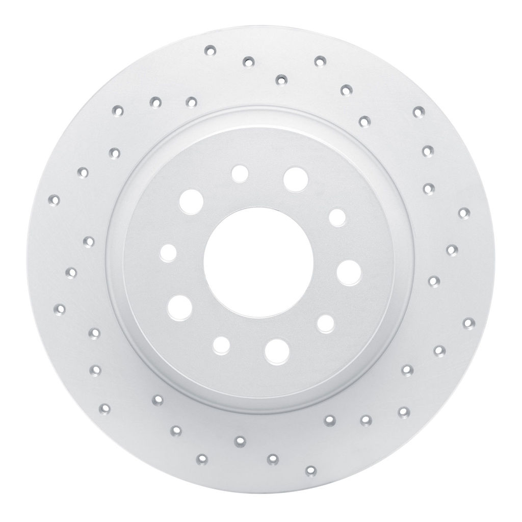Dynamic Friction 820-07003R - Drilled Coated Carbon Alloy Brake Rotor