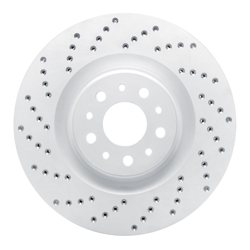 Dynamic Friction 820-07006L - Drilled Coated Carbon Alloy Brake Rotor