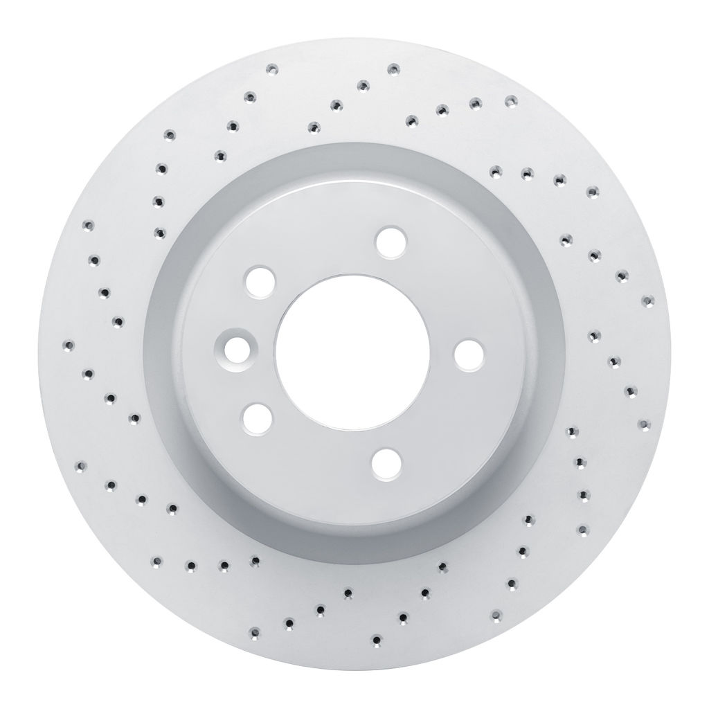 Dynamic Friction 820-11009L - Drilled Coated Carbon Alloy Brake Rotor