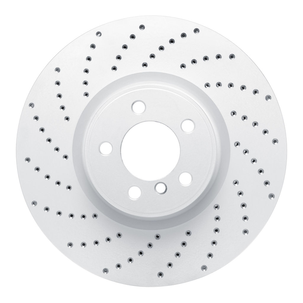 Dynamic Friction 820-11019L - Drilled Coated Carbon Alloy Brake Rotor