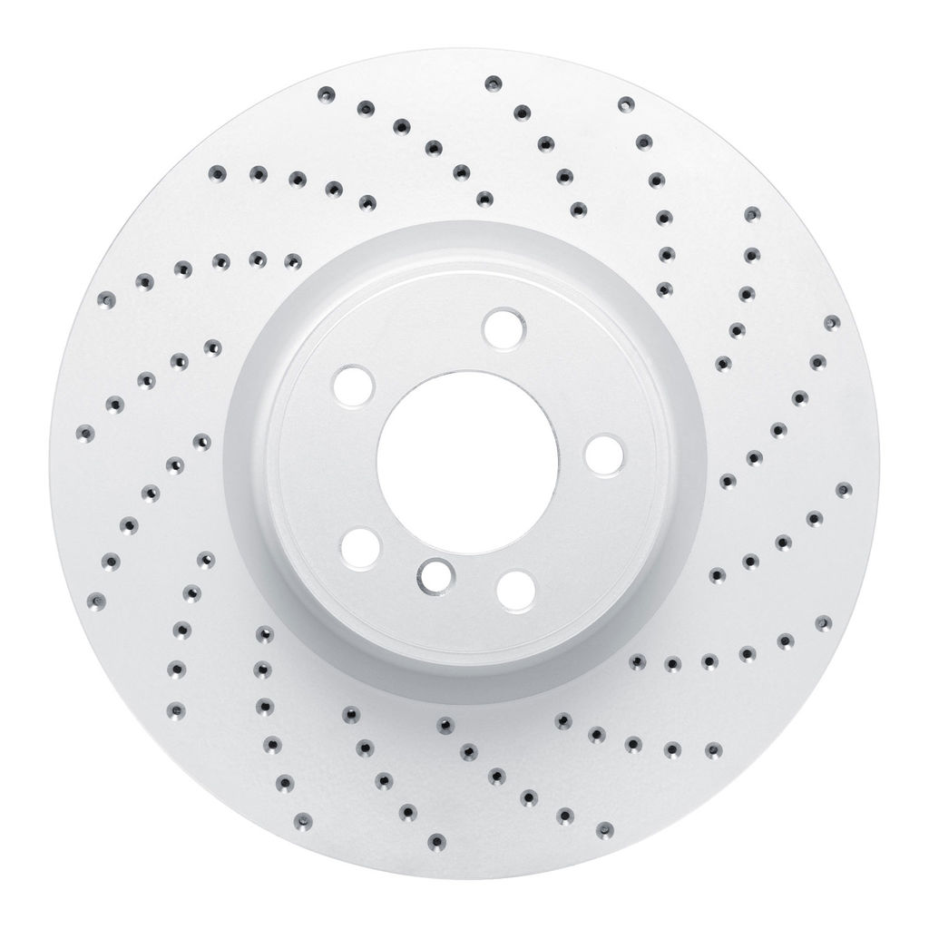 Dynamic Friction 820-11019R - Drilled Coated Carbon Alloy Brake Rotor