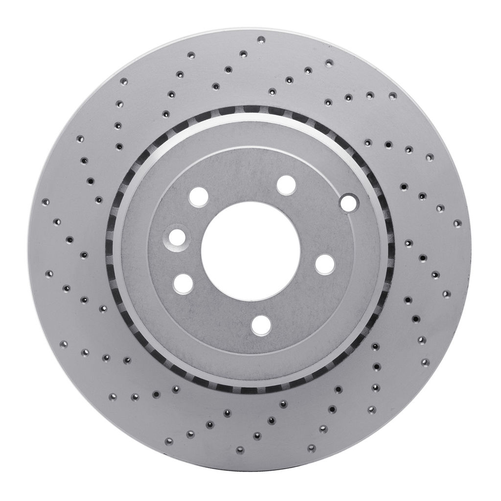 Dynamic Friction 820-11020L - Drilled Coated Carbon Alloy Brake Rotor
