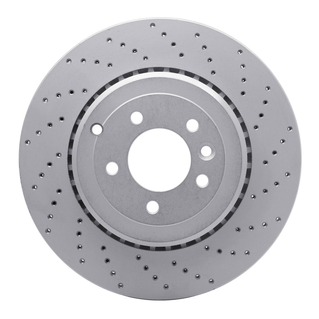 Dynamic Friction 820-11020R - Drilled Coated Carbon Alloy Brake Rotor