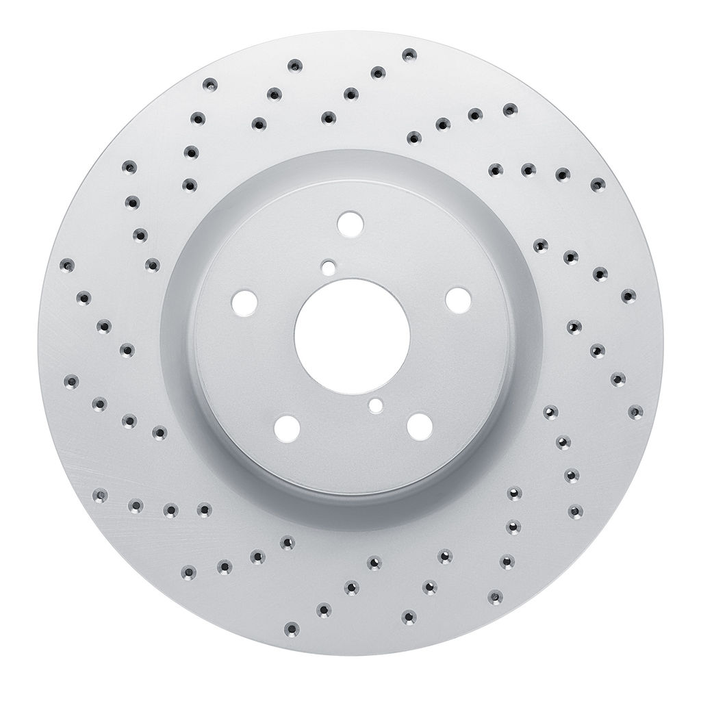 Dynamic Friction 820-13016L - Drilled Coated Carbon Alloy Brake Rotor