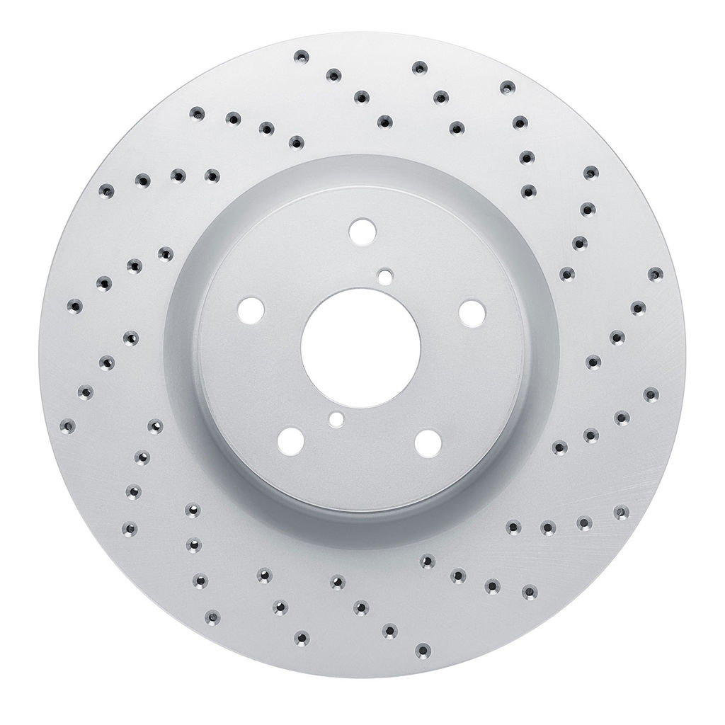 Dynamic Friction 820-13016R - Drilled Coated Carbon Alloy Brake Rotor