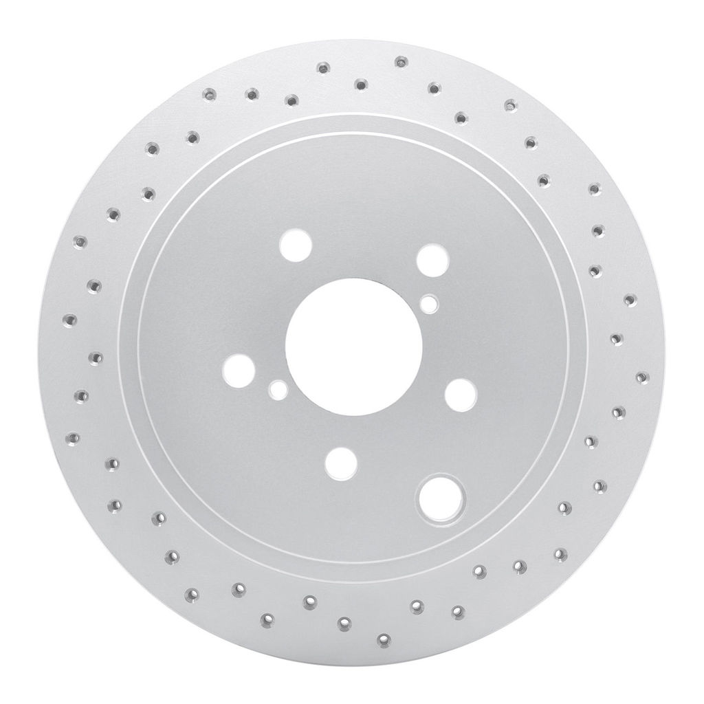Dynamic Friction 820-13023R - Drilled Coated Carbon Alloy Brake Rotor