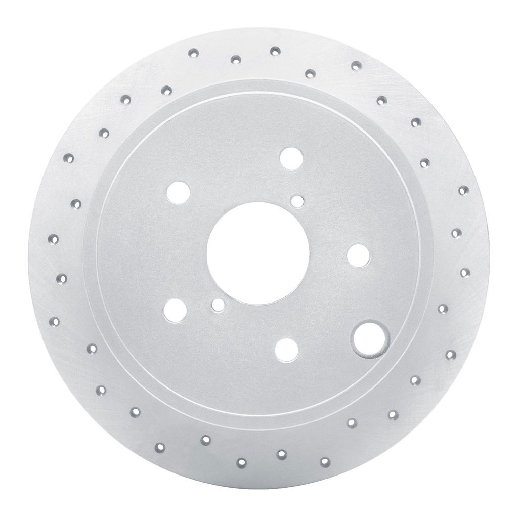 Dynamic Friction 820-13024R - Drilled Coated Carbon Alloy Brake Rotor