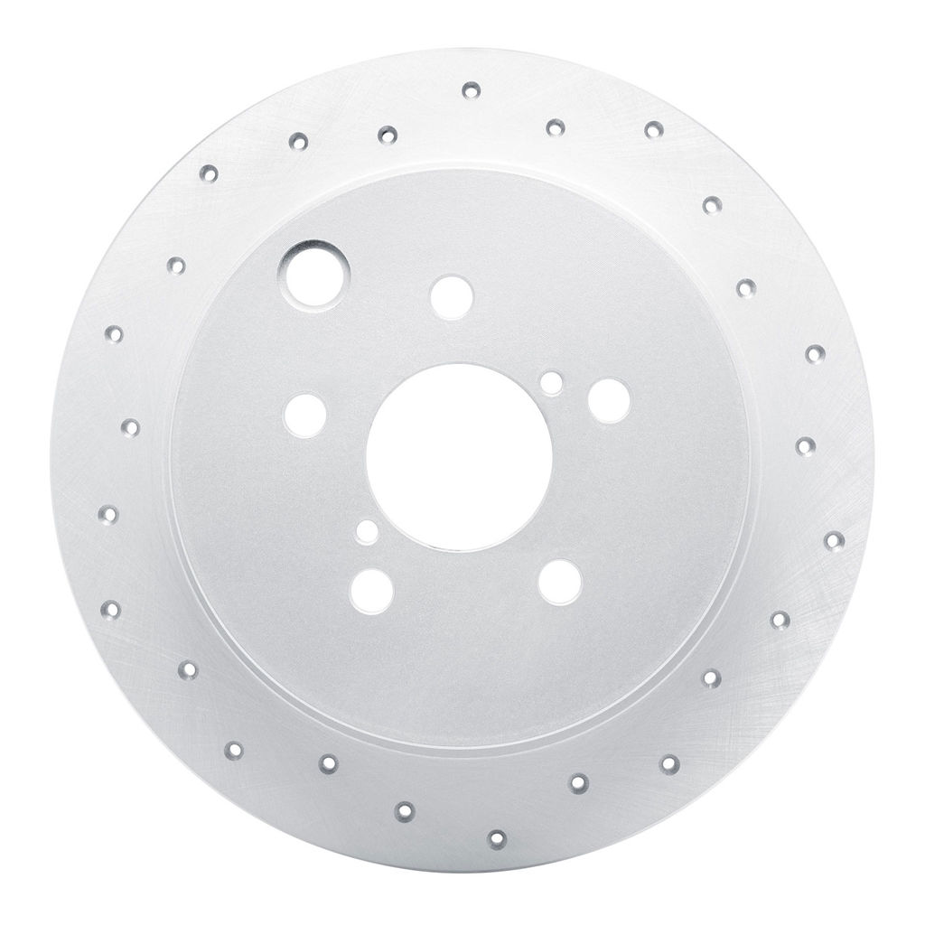 Dynamic Friction 820-13025R - Drilled Coated Carbon Alloy Brake Rotor