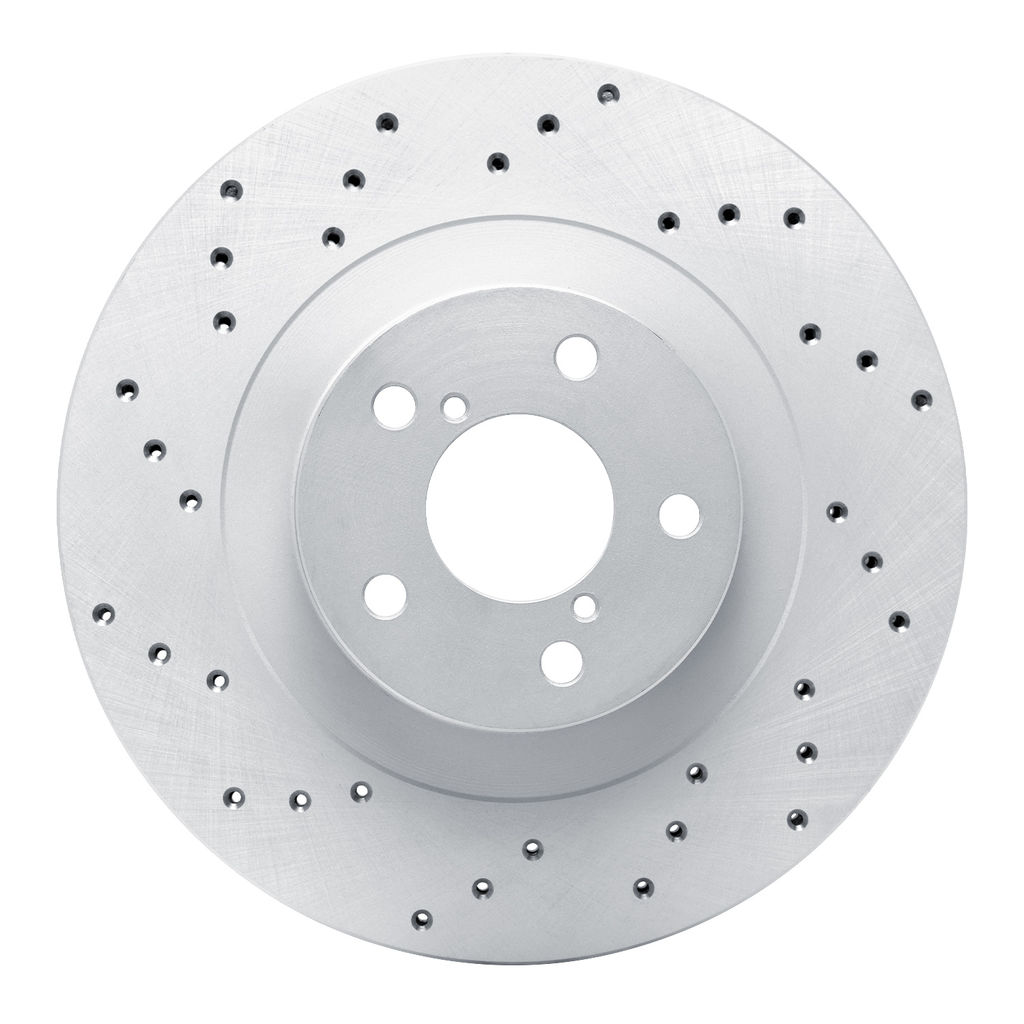 Dynamic Friction 820-13034L - Drilled Coated Carbon Alloy Brake Rotor