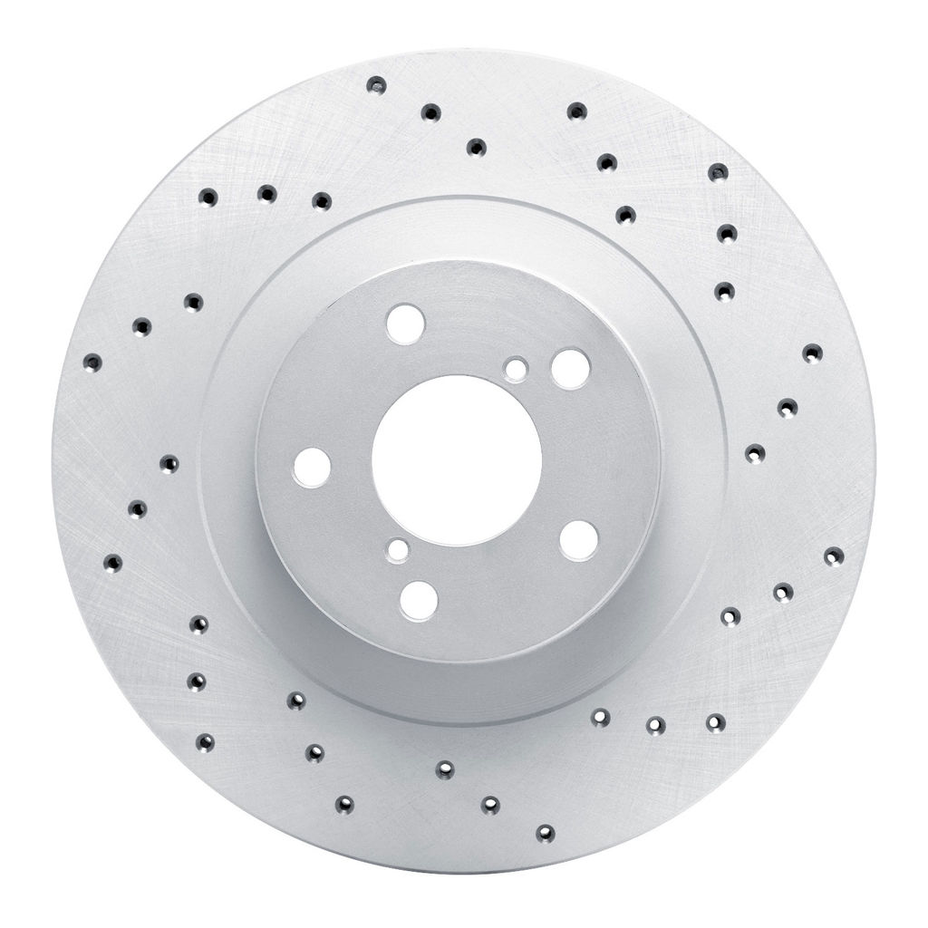Dynamic Friction 820-13034R - Drilled Coated Carbon Alloy Brake Rotor