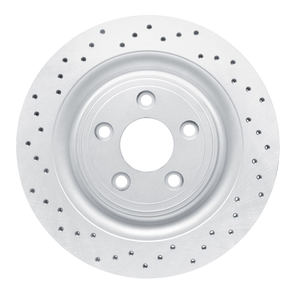 Dynamic Friction 820-20018L - Drilled Coated Carbon Alloy Brake Rotor