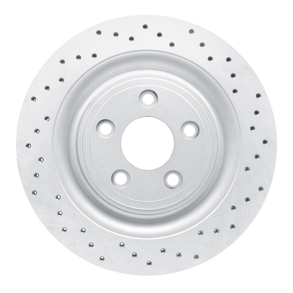 Dynamic Friction 820-20018R - Drilled Coated Carbon Alloy Brake Rotor